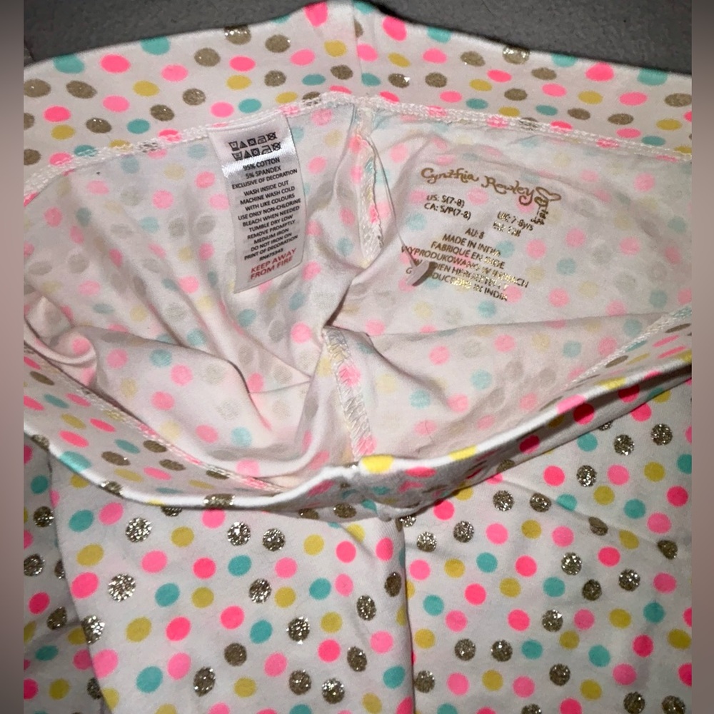 NWOT Cynthia Rowley Unicorn Print Top and Polka Dot Leggings Set - Picture 11 of 11
